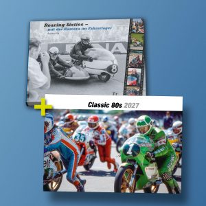 Das T&T Weihnachtspaket Kalender "CLASSIC 80s" plus Buch "Roaring Sixties" zum Sonderpreis
